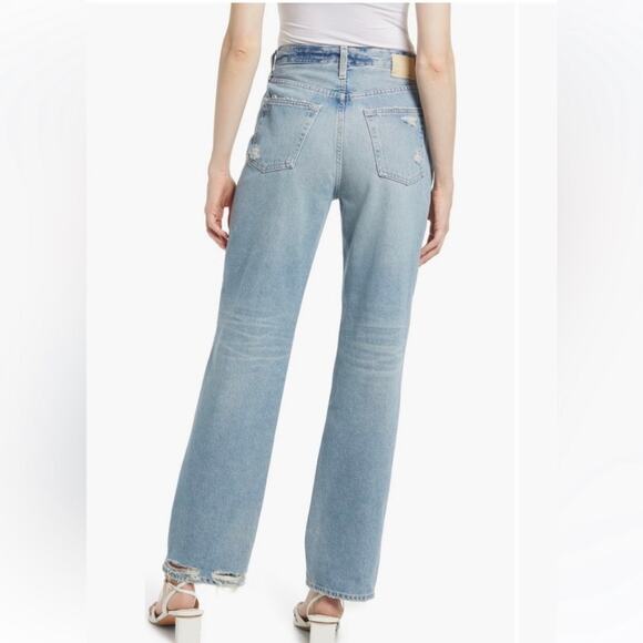 AG Adriano Goldschmied Clove Distressed Relaxed Vintage Straight Jeans 26R